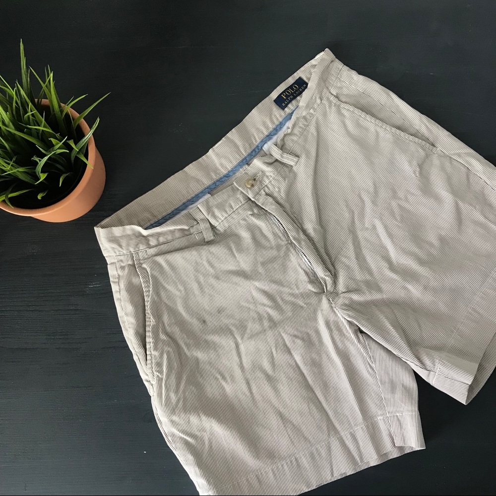 Polo Ralph Lauren Men’s 6” Linen Khaki Shorts 32W